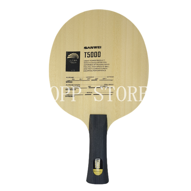 Original SANWEI T5000 CARBON T - đánh giá và giá Table Tennis Custom Bat