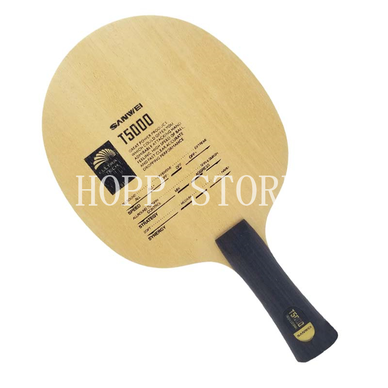 Original SANWEI T5000 CARBON T - đánh giá và giá Table Tennis Custom Bat