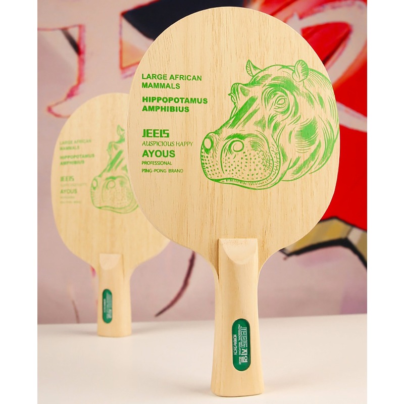 JEELS Green Hippo 1 Ply Ayous  - đánh giá và giá Table Tennis Blades